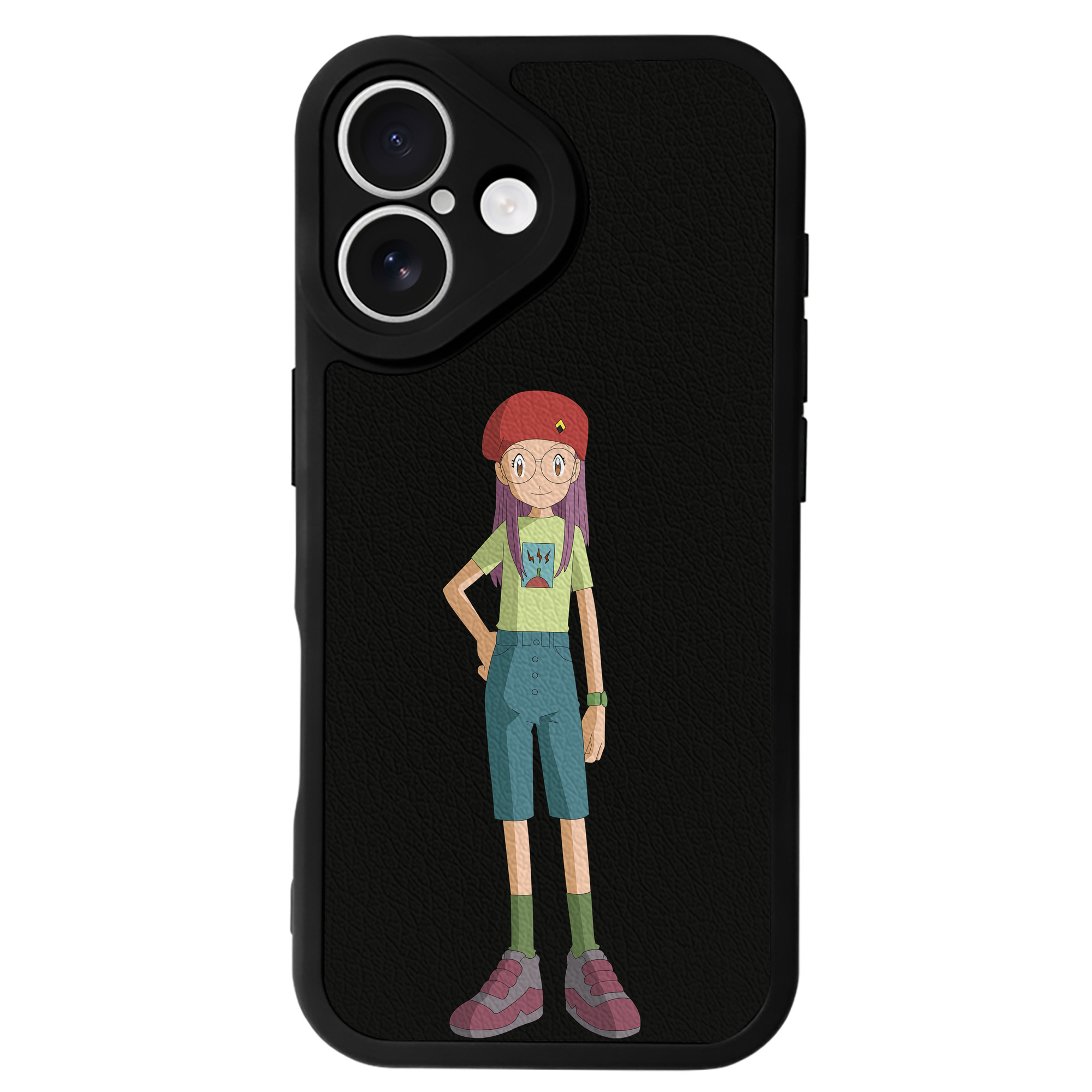 （画像用） Digimon デジタルモンスター/デジモン 【iPhone 16シリーズ対応】シリコンスマホケース（レザー調） 材質：シリコン